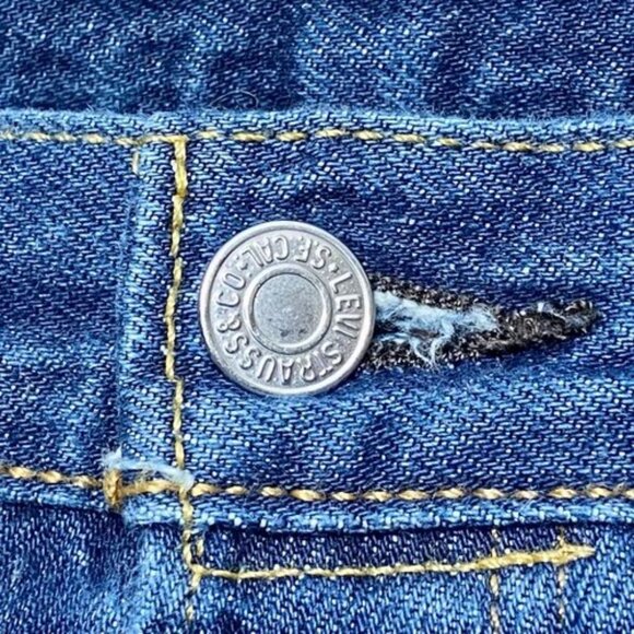 Vintage Levi’s 501XX Jeans Men's 36x30 Blue Straight Reg Dark Button Fly Denim - Picture 9 of 16